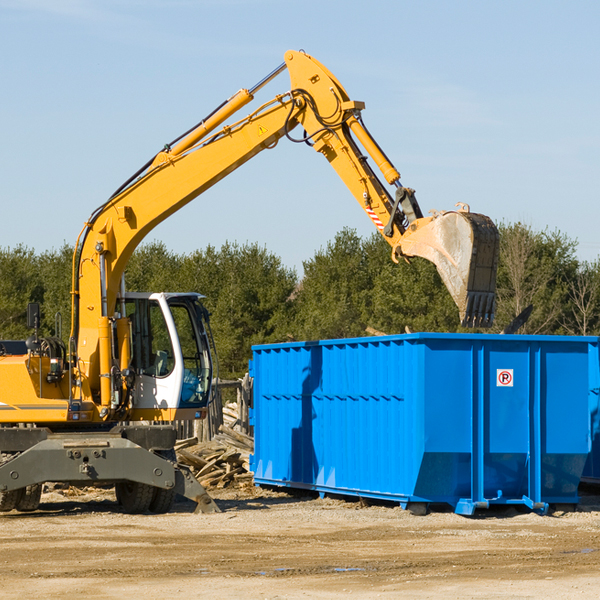 are there any restrictions on where a residential dumpster can be placed in Castle Rock WA